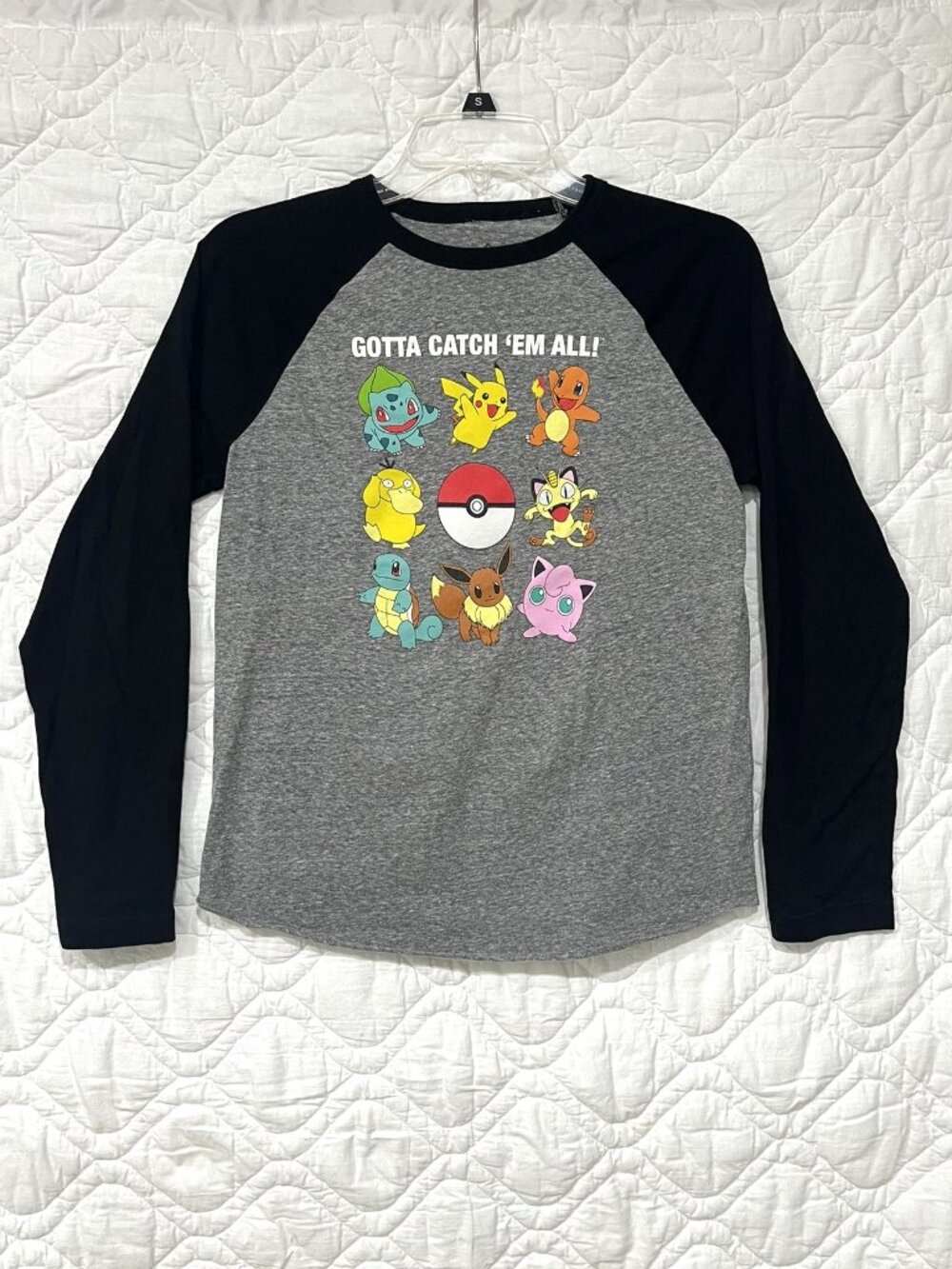 Pokemon Characters - “Gotta Catch ‘Em All!” – Long Sleeves – Size: Youth Large